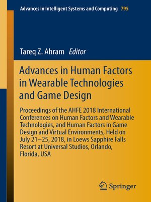 cover image of Advances in Human Factors in Wearable Technologies and Game Design